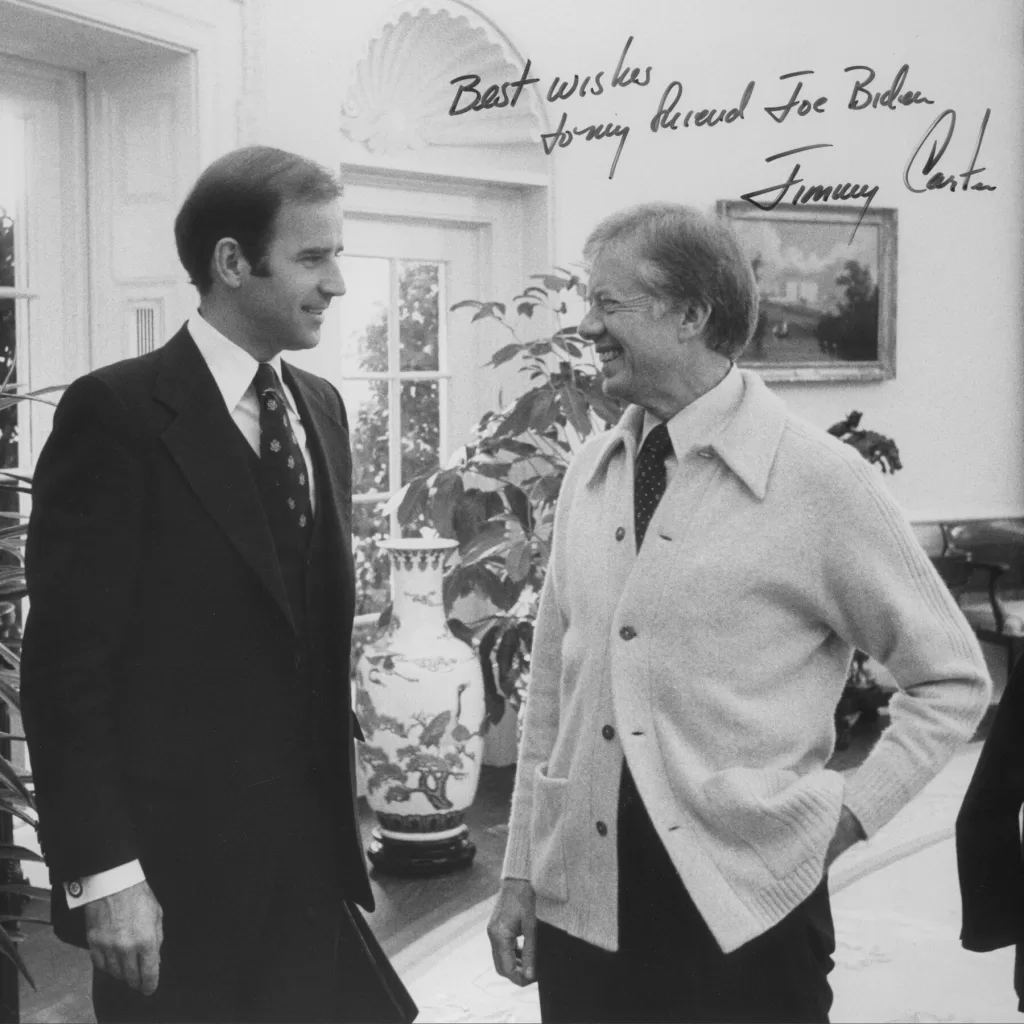 Joe Biden y Jimmy Carter. Crédito: POTUS