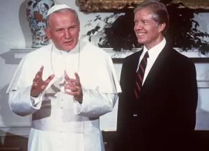 Jimmy Cartes con Juan Pablo II