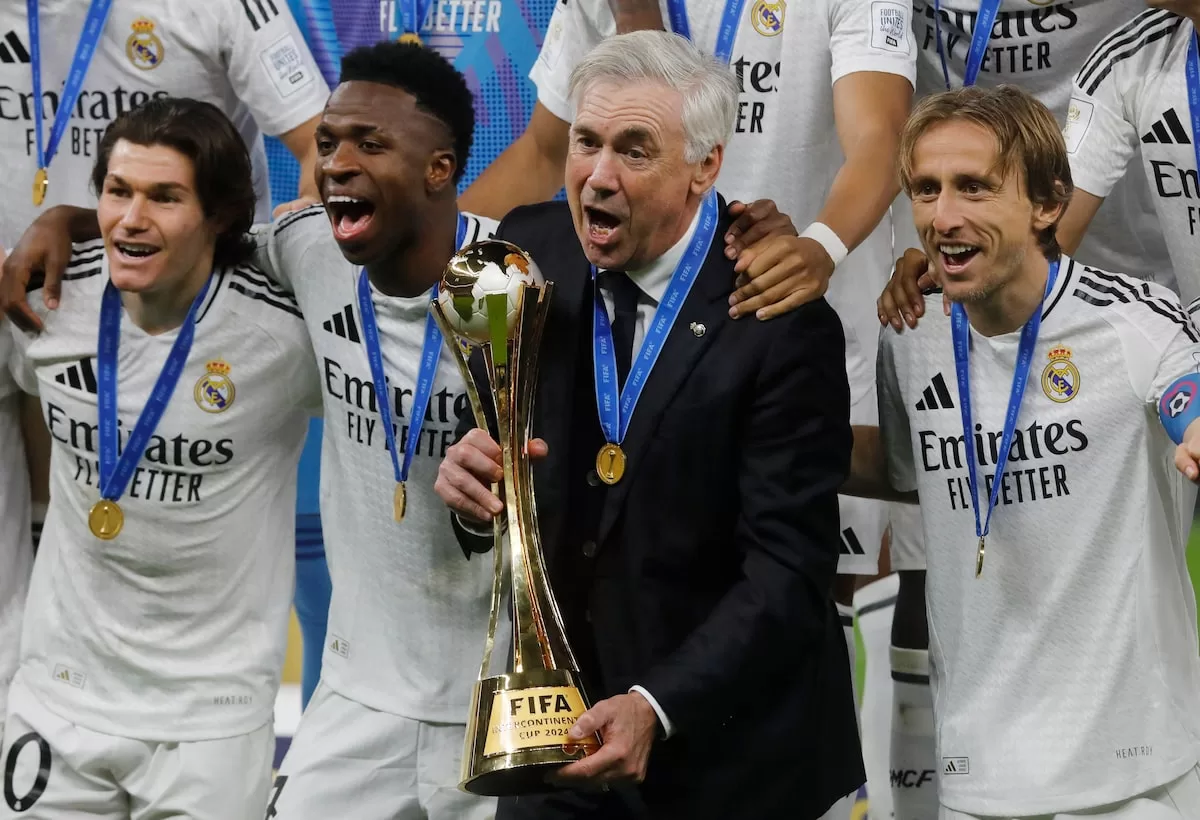 Ancelotti: "Son muchos títulos en el Real Madrid, es un éxito". Crédito MARCA