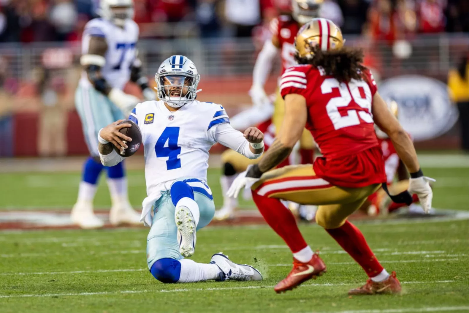 San Francisco y Cowboys, las grandes decepciones en la temporada 2024. Crédito INFOBAE