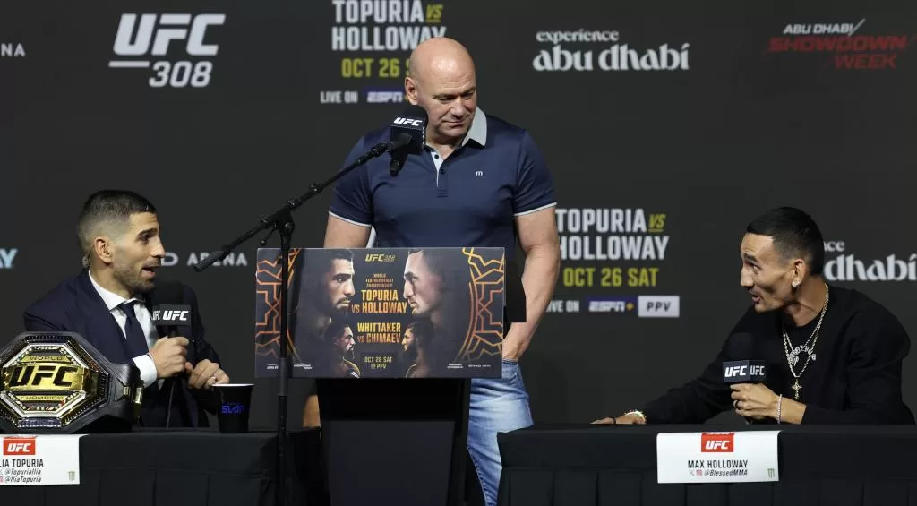 Topuria insiste en llevar la UFC al Bernabéu: "Tenemos que convencer a Dana" crédito EUROSPORT