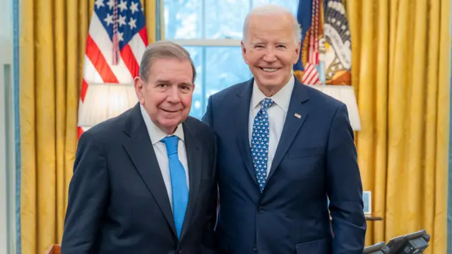 Día D en Venezuela: González con Biden en la Casa Blanca este lunes. Crédito: X 