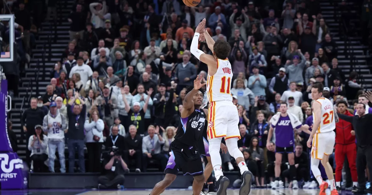 Atlanta Hawks derrota a Utah Jazz con un triple de Trae Young. Crédito RPP