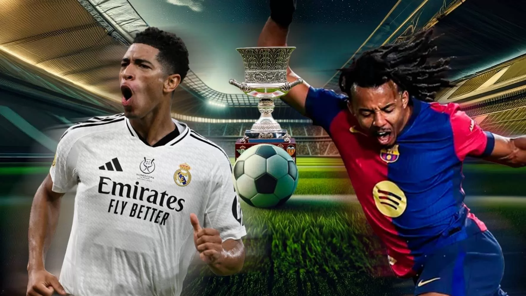 Real Madrid vs Barcelona hoy por la final de la Supercopa de España. Crédito RPP 