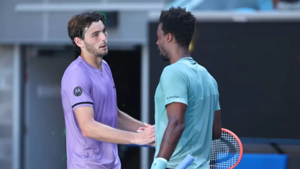 Gael Monfils derrota a Taylor Fritz en Abierto de Australia. Crédito IMAGESEARCHMAN 