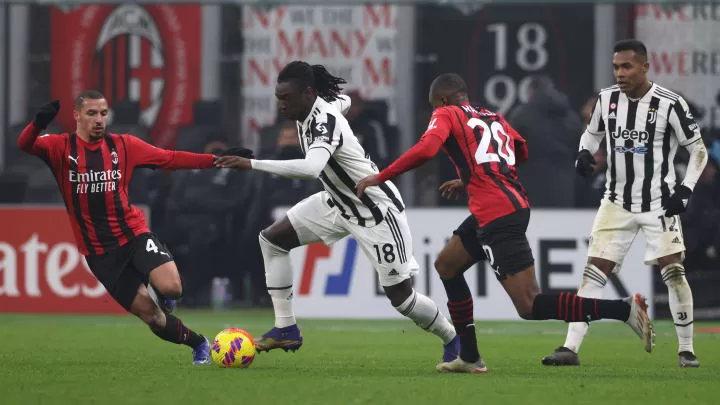 Juventus gana AC Milan por la Serie A. Crédito IMAGESEARCHMAN 