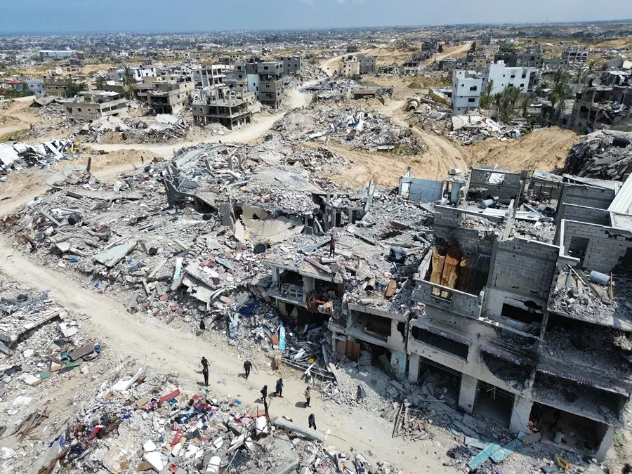 Trump quiere 'resort' en Gaza. Vista aérea de la destrucción en Gaza, en una imagen de archivo. EFE/EPA/STR